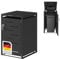 STEELSØN Diorus Mülltonnenbox 1er bis 240L abschließbar – Hochwertige Mülltonnenverkleidung für 1 Tonnen – Müllbox Stahl – Müllcontainer Schwarz - Mülltonnen Box wetterfest – Gerätebox mit Schloss