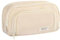 Thoquene Pencil Case Aesthetic mit 3 Schichten, Große Kapazität Federmäppchen Beige, Federschachtel