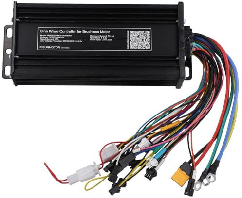 ISKDJBJG Sinus-E-Bike-Controller für Elektrofahrräder, Dreiräder, E-Bikes, E-Scooter, 36 V, 48 V, 52 V, 35 A