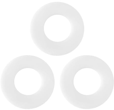 3-Pack Clear Flush Valve Seal for Ideal Standard - Toilet Cistern Diaphragm Base Sealing Washer Replacement