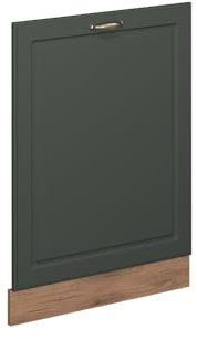Vicco Geschirrspülblende Fame-Line, Grün-Gold Landhaus, 60 cm ohne Arbeitsplatte