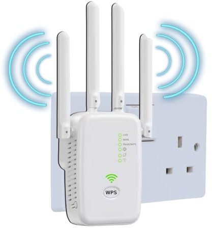 WiFi Extender Booster | 4 Antenna ULTRA FAST Internet WiFI Broadband Booster | Compatible with ANY Internet Router | 300Mbps Range Extender