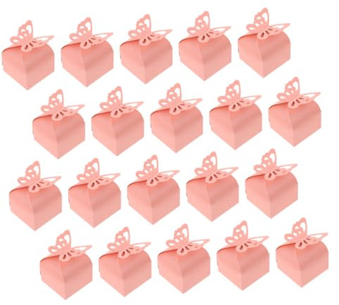 SEWOART 25-Teilige Schachtel Schmetterlinge Pralinenschachteln Minitaschen Kisten behandeln storage boxes aufbwahrungs-box Schmetterlingsdekorationen für die Babyparty Partyboxen Papier