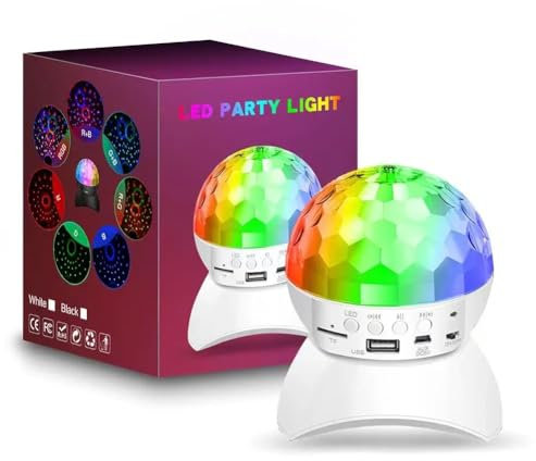Colorful Led Disco Ball Light Altoparlante Bluetooth Luce Della Fase Portatile Ricaricabile Usb U5x7 Ambiente Festival di Nozze Partito Strobe