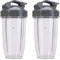 TFNVYQQZ Recipiente For Mezclar, Compatible con Nutribullet, For Licuadora, Batidora Y Exprimidor De 600 W, 900 W, NB-101B, Serie 900 Pro, 2 Vasos Altos De 24 Oz, Tapa Abatible For Llevar.(2set)