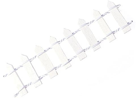 BESPORTBLE Recinzione dell'albero di Natale mini reticolo decorativo confine kit per il giardino delle fate arredamento esterno micro ornamenti pianta casa Decorazioni natalizie Bambù bianca