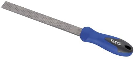 Escofina plana de 250 mm, bimetálica, para alisar, darle forma y ajustar materiales como madera y metal.