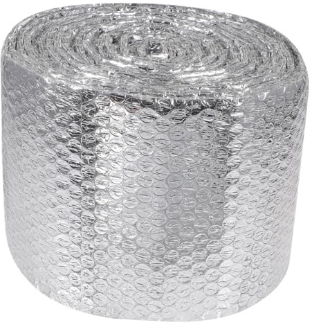 Silberne Luftpolster Isolierfolie 1 Rolle, Zuschneidbar