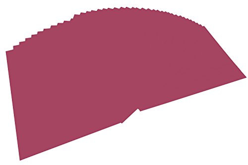 folia 614/50 27 - Fotokarton DIN A4, 300 g/qm, 50 Blatt, weinrot - zum Basteln und kreativen Gestalten von Karten, Fensterbildern und für Scrapbooking