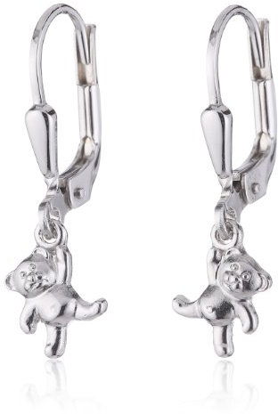 XAANA Mädchen-Ohrringe Teddy aus 925er Sterlingsilber AMZ0090