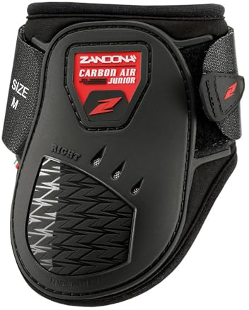 Zandonà Carbon Air Fetlock Horse Protection Gaiters, Unisex, Carbon Air Fetlock, Black
