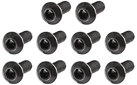 sourcing map 100pcs M3x8mm Gewinde 10.9 Legierter Stahl Tasten Kopf Innensechskantschrauben DE de