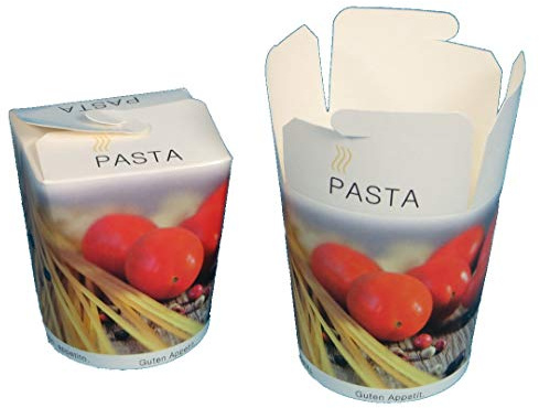 Pro DP 500 Pastaboxen Foodboxen Food to go Box Nudelbox Pasta to go Snackbox Take away Pastabox mit Neutralmotiv 16oz ca.500ml