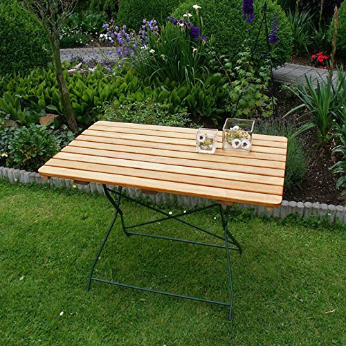 Gartentisch Bad TÖLZ 70x110 cm grün, Robinienholz, klappbar