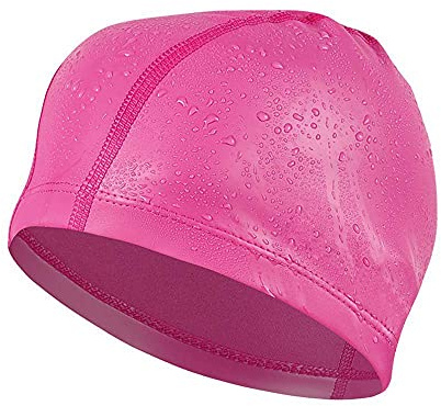 SHESHY Badekappe Schwimmkappe, Schwimmhaube, Badekappe, Flexible Kappe Badehut Nylon Spandex Stoff Baumwolle & PU-Faser Badekappe für Erwachsene Männer und Frauen