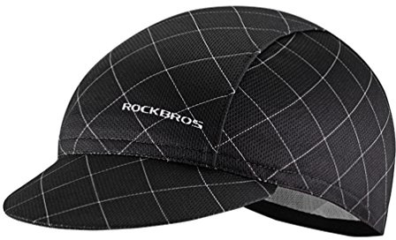 ROCKBROS Men's Cycling Cap Breathable Sun Proof Helmet Liner Hat Black