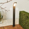 Lucande LED Außenleuchte Juvia mit Bewegungsmelder (spritzwassergeschützt (Modern) in Schwarz aus Aluminium (1 flammig,) - Wegeleuchte Pollerleuchte Wegelampe Sockelleuchte