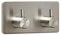 2 x Garderobenhaken PANDORA 2-fach (90 x 45 x 29 mm) Edelstahl rostfrei selbstklebend 3M für Küche & Bad Hakenleiste Handtuchhaken von SO-TECH®