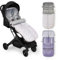 INTERBABY Universal Fußsack Kinderwagen Winter | Weiche, Warme, Wintersack Kinderwagen | Abnehmbare fußsack, Doppelte Öffnung, Leicht zu Waschen, Antiallergene Materialien, Animalitos Grau