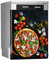 MEGADECOR Vinyle décoratif pour lave-vaisselle, dimensions standard 67 cm x 76 cm, pizza italienne et ingrédients placés dans un tableau noir