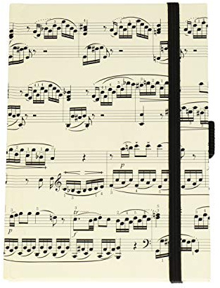 Notizbuch Notenblatt A6 - Schönes Geschenk für Musiker