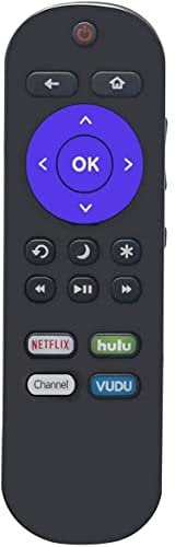 Remote Compatible with All Hisense Roku TV, Universal for Hisense Smart Built-in Roku TV Remote Control with Netflix, Hulu, Roku Channel, and VUDU