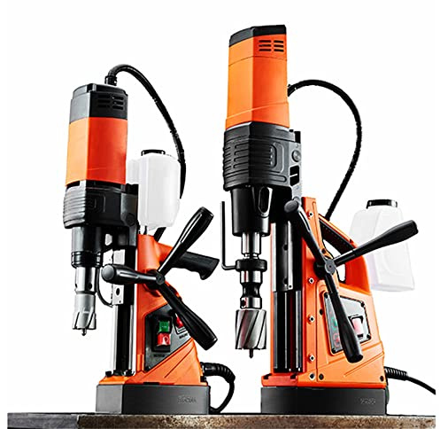 LYXC Magnetische Bohrmaschine 1500 W max. 2-3/8 Zoll (60 mm) Bohrdurchmesser und 3 Zoll (75 mm) Schnitttiefe, Magnetfuß, 15000N, Mag Kraft-Bohrmaschine