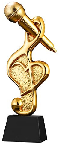 Pokale, Medaillen Auszeichnungen Trophäe Des Kreativen Gesangswettbewerbs Goldene Mikrofon-Harz-Trophäe Preisgekrönte Trophäe Des Musikwettbewerbs Moderatoren-Redewettbewerb Vergibt Souvenirpreise Pok