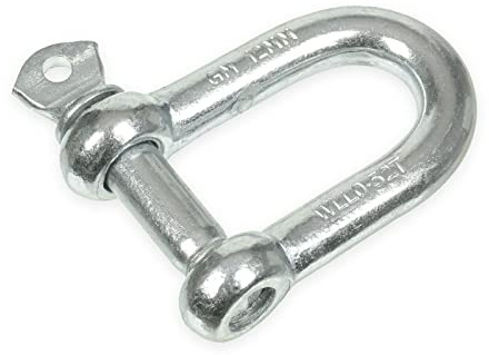 10 Stück M6 Schäkel verzinkt - Schraubverbinder/Kettenverbinder