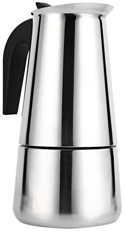 Coffee Pot, Stainless Steel Stove Friendly Moka Pot Big Capacity High Temperature Proof Moka Coffee Maker with Ergonomic Handle for Home, Office(450ml)