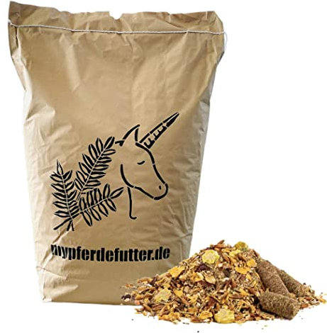 mypferdefutter Aufbau-Pferdemüsli - 13kg - 100% Natur PUR ohne Zusätze und Melasse - besonders schmackhaft - deckt erhöhten Energiebedarf (Sport, Zucht, Wachstum)