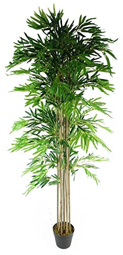Leaf Design UK Artificial Tropical Plants and Trees, Green Natural, 180cm