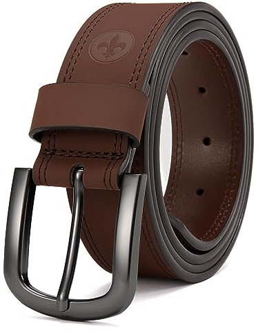 CHAOREN Gürtel Herren Arbeitsgürtel Leder, Ledergürtel Herren, 38mm Perfekte Passform für Jeans und Arbeitshose
