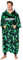 Minecraft Hoodie Decke zum Anziehen Erwachsene, Creeper Fleece Decken Hoodie Herren XXL Hoodie in Einheitsgröße - Gamer Geschenk für Männer