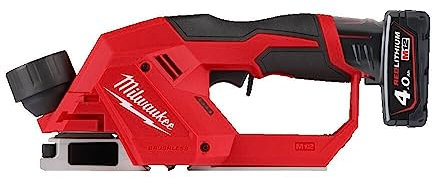M12BLP-402X - Pialla senza fili senza spazzole da 12 V, 2 batterie da 4,0 Ah + caricabatterie in custodia