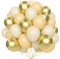 Ballons Or Blanc Sable, 60 Pcs 12 Pouces Rétro Abricot Métallisé et Latex Hélium pour Anniversaire Boho Mariage Baby Shower Fête Décor