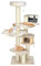 GYMAX Tiragraffi per Gatti, 75 x 56 x 197 cm, Carico 15 kg, Tronchi in Sisal, Cuscino Rimovibile Lavabile, Ideale per Gatti Grandi Adulti (Stile 14)