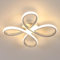 Comely Plafon LED Techo Moderna, 30W 3375LM Lamparas de Techo, Iluminación de Techo de Acrílico con Forma de Flor para Dormitorio Salon Comedor, Luz Cálida 3000K, Dia 30cm, Plata