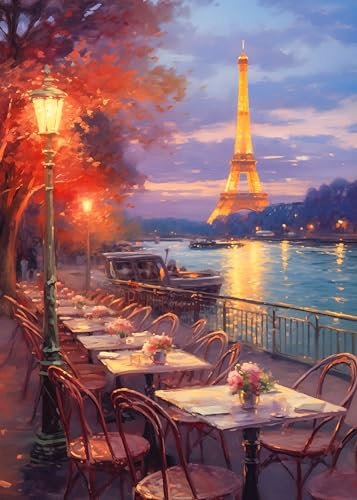 1000 Piece Puzzle for Adults Paris Riverside Puzzles for Adults 1000 Piece Paris Jigsaw Puzzles 1000 Pieces Paris Night View 1000 Piece Puzzle Oli Painting Puzzle 1000 Pieces 1000 Puzzle for Adults