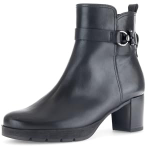 Gabor Damen Ankle Boots, Frauen Stiefeletten,Moderate Mehrweite (G),uebergangsschuhe,uebergangsstiefel,Stiefel,schwarz (Mic/CDF),41 EU / 7.5 UK