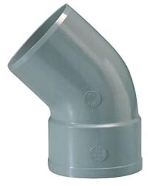 Girpi - Raccord PVC coudé 45° Ø 100 mm MF