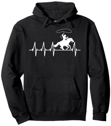 Cowgirl Herzschlag weibliche Westernreiten Shirt Cowgirl Pullover Hoodie