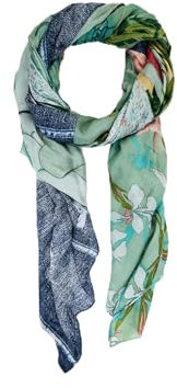Desigual Damen 25SAWA11 Modischer Schal, Blue, One Size