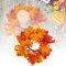 AKTOUR Butterdose Keramik Maple Leaf Rose Leuchter Dekorative Ring Desktop Dekoration Partei Liefert Ornamente Drahttisch (O8-C, 25x25 cm)