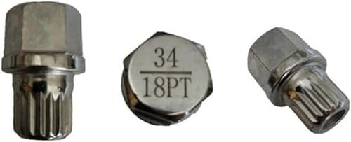 MARJS For BMW MINI 18 Spline ABC34/18 Replacement Security Master Anti Theft Locking Wheel Nut Key Bolt Remover Tool For BMW MINI ABC34/18PT