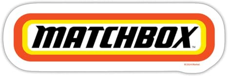 Matchbox™ Logo Mit Rahmen In Orange Sticker Aufkleber