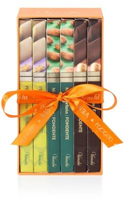 Venchi - Kit di 6 Tavolette con Frutta Secca Assortite, 600 g - Con Nocciola Piemonte IGP - Senza Glutine - Idea Regalo