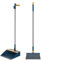 TJSKLCV Long Handled Dustpan and Brush Set - Standing Broom and Dustpan Set, Lightweight Household Cleaning Sweeping Brush with Comb Teeth, Cleaning Tools for Indoor lobby Kitchen Office
