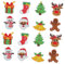 Tofficu 3 Sätze Weihnachtsaufkleber Jersey Nähen Auf Zu Weihnachtsbasteln Weihnachten Basteln Nützliche Flicken Zum Aufbügeln Kleidertaschenverzierungen Heißschmelzkleber Weiß 16 Stück * 3