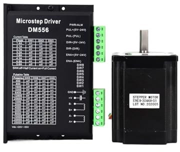 P0Z9J7F 2 Phase Nema23 Stepper Motor 76mm with DM556 Driver 20-50VDC 5.6A